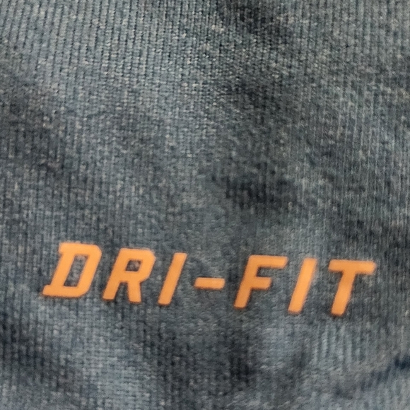 Nike Dri Fit Blue Teal 1/4 Zip Up Pullover Athletic Lightweight  Men's‎ Size 2XL - Picture 5 of 6